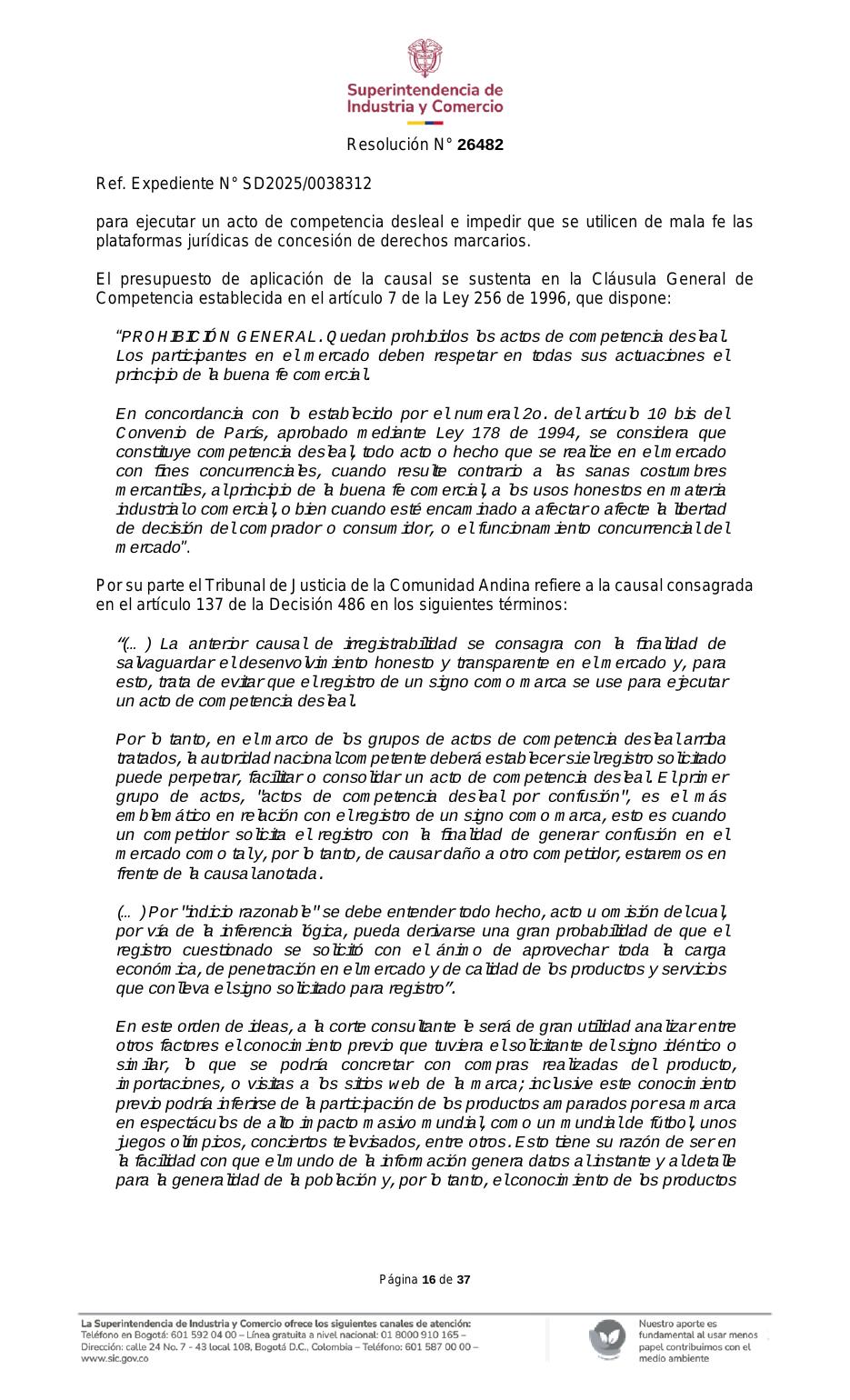 Resolución SIC — página 16 de 37