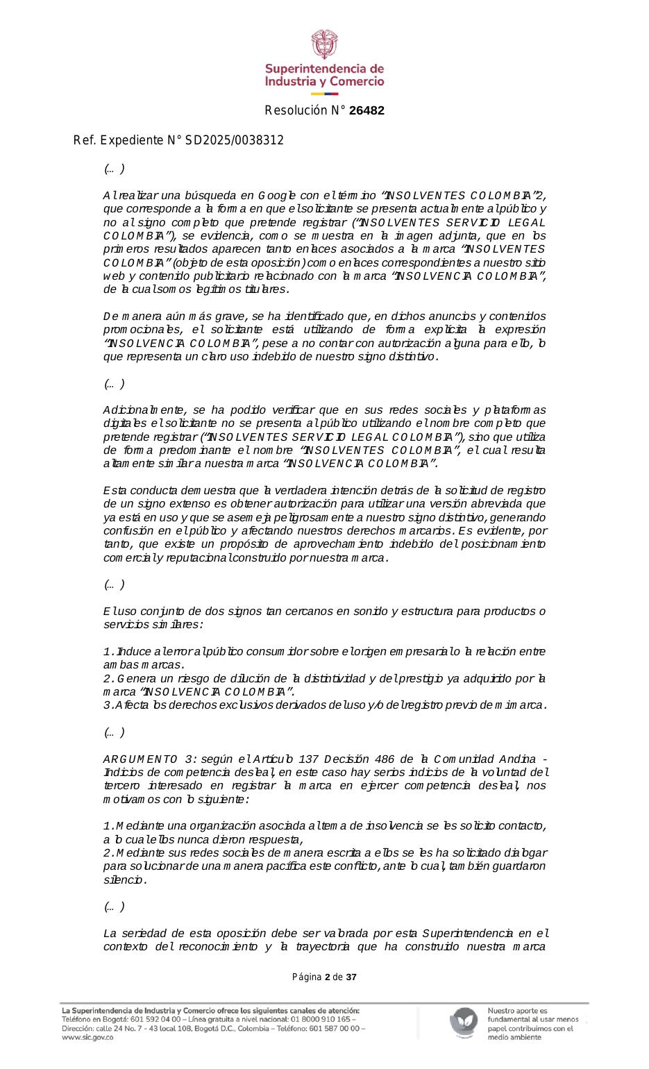 Resolución SIC — página 2 de 37
