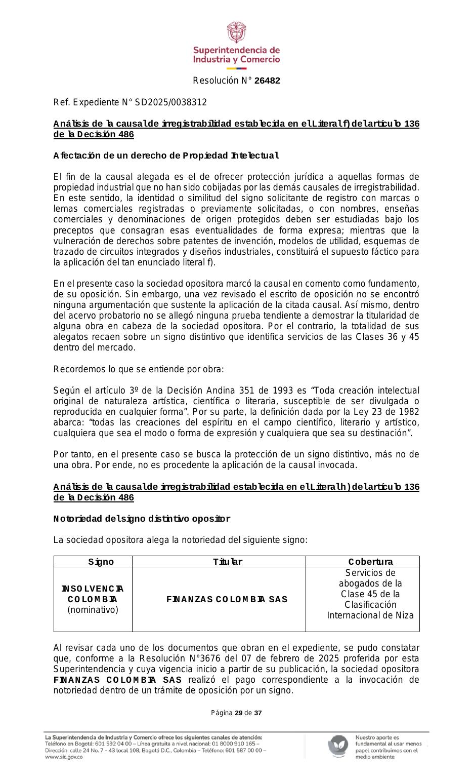 Resolución SIC — página 29 de 37