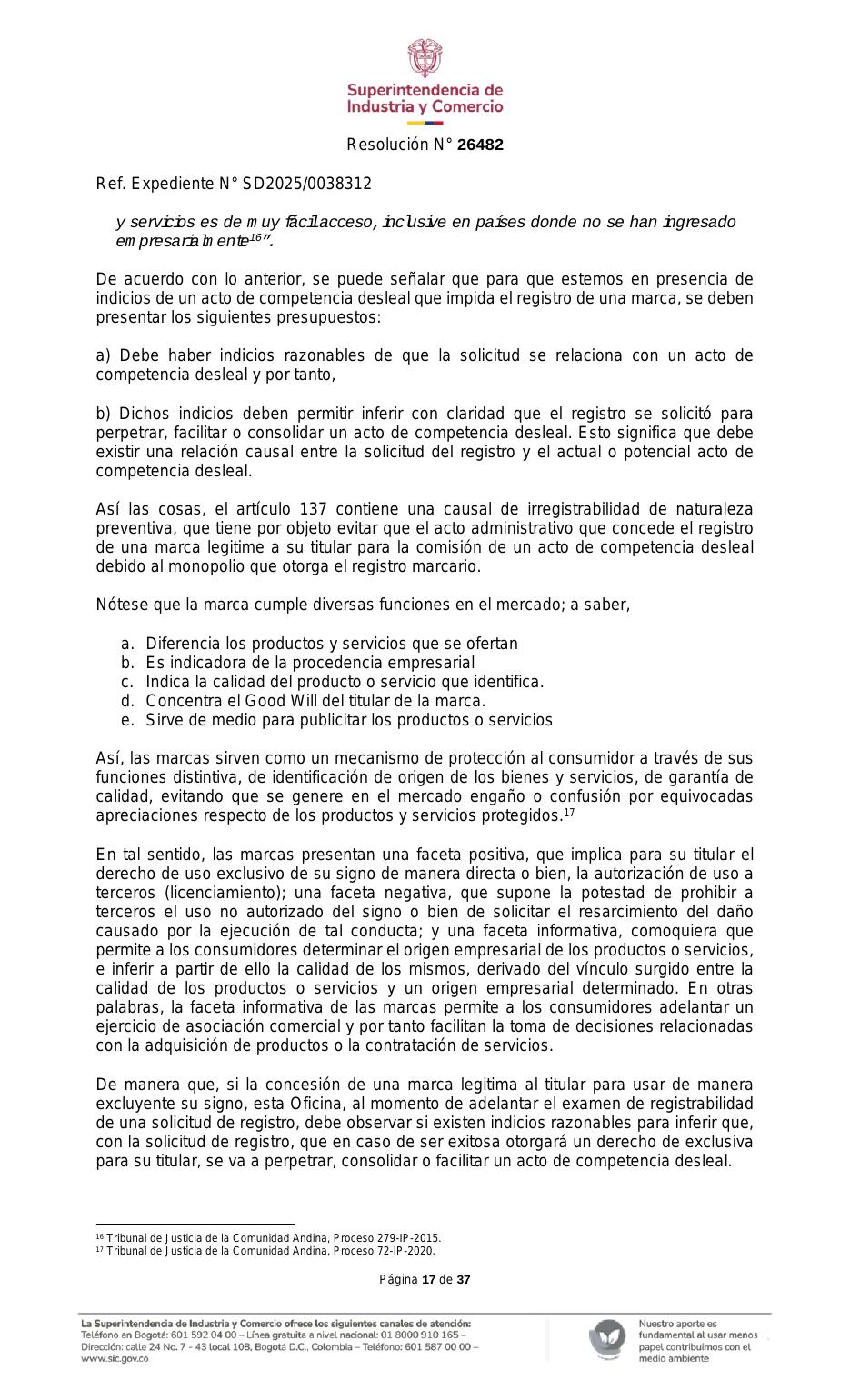 Resolución SIC — página 17 de 37